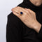 Bague 55 Chevalière Lapis Lazuli Années 70 Or Jaune 58 Facettes G12676