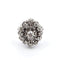 Bague 53 Bague en or blanc 18k et diamants 58 Facettes