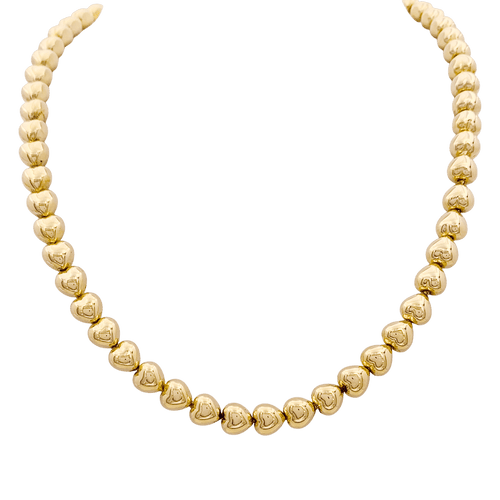 Collier Collier « Cœurs » or jaune. 58 Facettes 34555