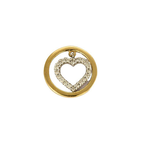 Pendentif Pendant en Or jaune & blanc 18k 58 Facettes CAN12053