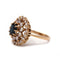 Bague 54 Bague - Or jaune saphir et diamants 58 Facettes 1051