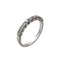 Bague 52 Bague Alliance en or blanc et diamants 58 Facettes
