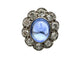Bague Belle-Epoque en or blanc, saphir et diamants 58 Facettes