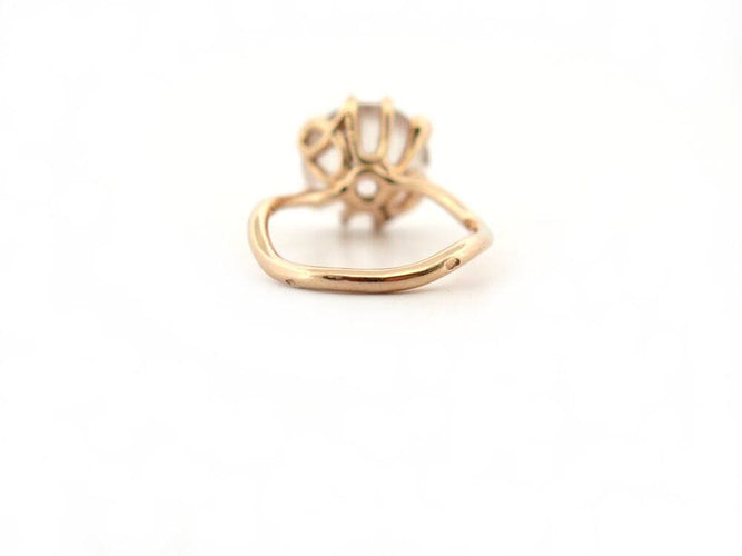 Bague 51 bague CHRISTIAN DIOR oui t 51 morganite diamants or rose 18k 58 Facettes 265917