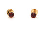 Boucles d'oreilles Boucles d'oreilles contemporaines serties de grenats en or jaune 18 carats 58 Facettes B789
