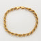 Bracelet Gourmette maille alternée or jaune et blanc 58 Facettes LP671