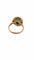 Bague 52 Bague Marguerite en or jaune 18 carats émeraude et diamants 58 Facettes