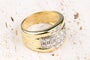 Bague 56 Bague or jaune diamants 58 Facettes BGDCC1156-107