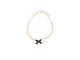 bracelet CHAUMET jeux de liens onyx diamant en or rose 18k 15-17 cm