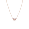 Collier Collier pendentif papillon en or rose, nacre et diamants 58 Facettes 34390