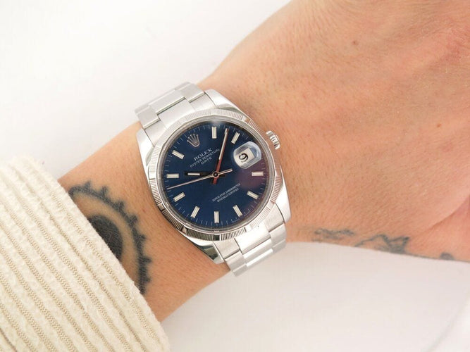 Montre montre ROLEX 15210 oyster perpetual date 34 mm acier automatique 58 Facettes 266340