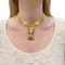 Boucles d'oreilles Demi-parure "Lions" transformable, or jaune, diamants, corail, chrysoprase. 58 Facettes 35286