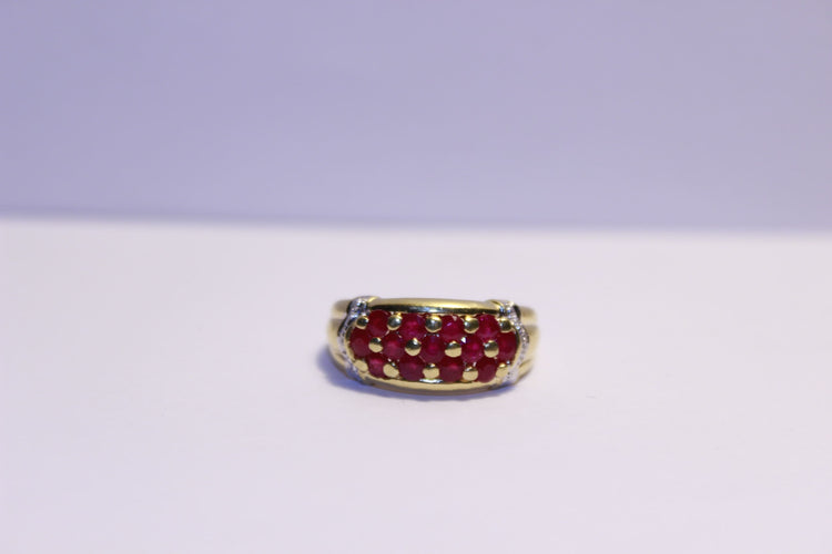 Bague 51 Bague Diamants et Rubis 58 Facettes