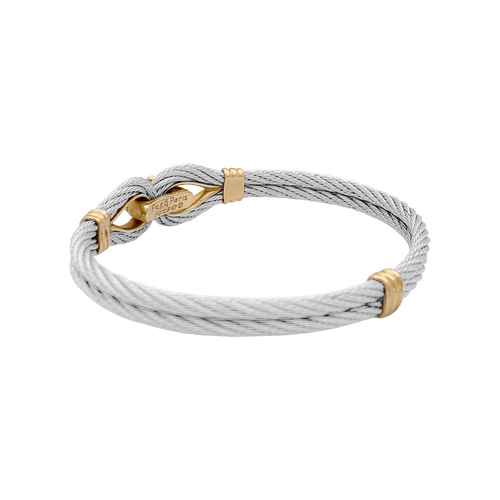 Bracelet Bracelet vintage Fred, "Force 10", or jaune, acier. 58 Facettes 34669