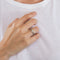 Bague 53 Bague joncs croisés or gris et diamant 58 Facettes GU44