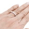 Bague 52.5 Demi-alliance or blanc et diamants. 58 Facettes 34472
