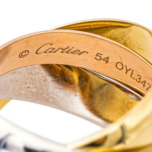 Bague 54 Cartier  Bague  Trinity Or jaune, Or blanc, Or rose 58 Facettes 4434644RV