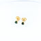 Boucles d'oreilles Boucles d'oreilles en or jaune et émeraudes 58 Facettes 29565