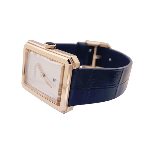Montre Montre Chanel, "Boy-Friend" moyen modèle, en or beige. 58 Facettes 34474
