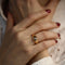 Bague 54 Bague Jonc Anglais en or jaune avec un diamant 58 Facettes