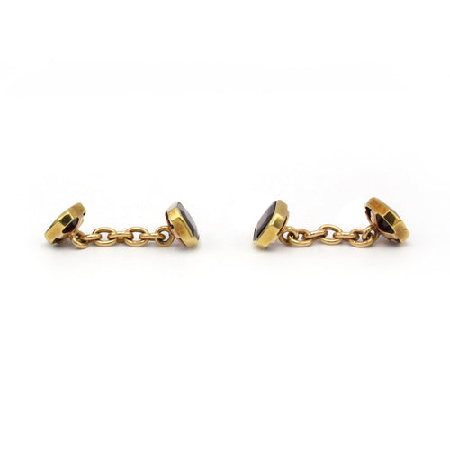 Boutons de manchette Boutons De Manchettes - Or & Grenats 58 Facettes 250295R