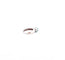 Bague 54 Bague jonc or blanc 18 carats perle de Tahiti et diamants 58 Facettes
