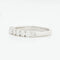 Bague 54 DEMI ALLIANCE EN OR BLANC 18 CARATS 58 Facettes REF 9045