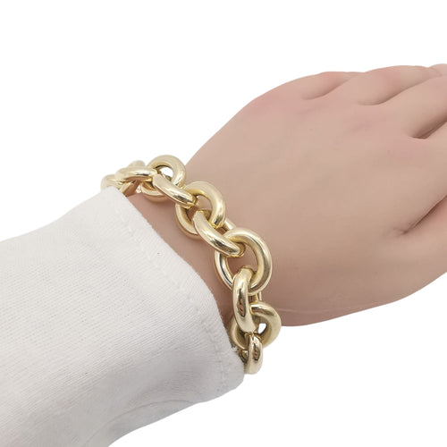 Bracelet Bracelet vintage maille gourmette or jaune 58 Facettes
