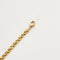 Bracelet Gourmette or jaune maille haricot 58 Facettes LP516