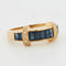 Bague 54 BAGUE OR JAUNE SAPHIRS ET DIAMANTS 58 Facettes REF 3063/18