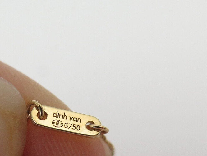 Collier collier DINH VAN 608113 le cube or jaune 18k & saphir jaune 58 Facettes 268003