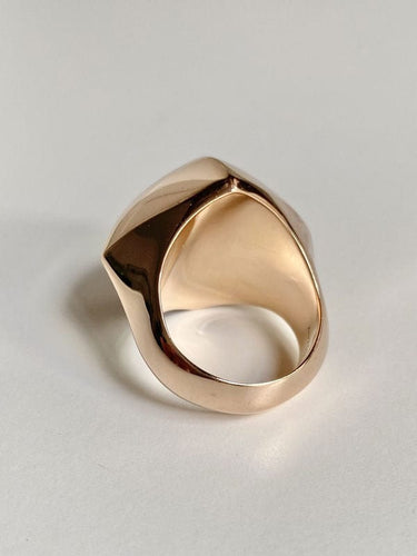 Collier 53 Bague HERMÈS "Collier de chien rock" en or rose 18k 58 Facettes