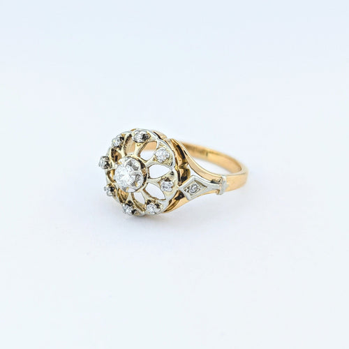 Bague Bague en or jaune et diamants 58 Facettes 31887