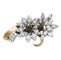Boucles d'oreilles Boucles d'oreilles, "Edelweiss", en or jaune, platine et diamants. 58 Facettes 29984