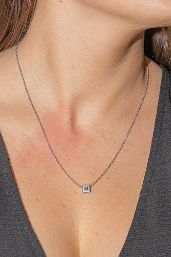 Collier Collier Or blanc Diamant 58 Facettes 3001097CN