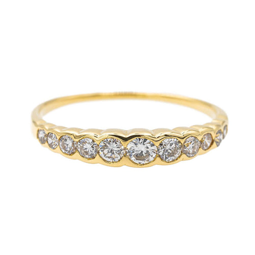 Bague 50 Bague Demi alliance Or jaune Diamant 58 Facettes 3548159CN