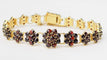 Bracelet Bracelet vintage en or jaune et grenat 58 Facettes 29414