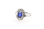 Bague Bague Platine Saphir Diamants 58 Facettes 22801