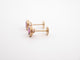 Boucles d'oreilles boucles d'oreilles POIRAY puces lolita rhodolite or 18k  s 58 Facettes 268231