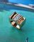 Bague Bague Tank Or Rose Diamants 58 Facettes A11038