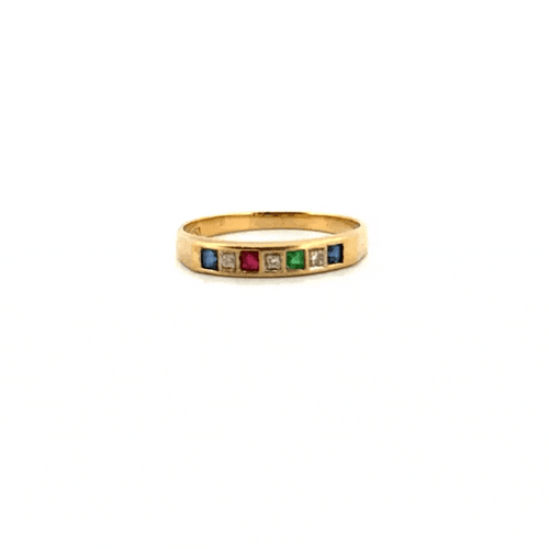 Bague 51 Alliance Or Jaune Tutti Frutti 58 Facettes 99-GS38386-4
