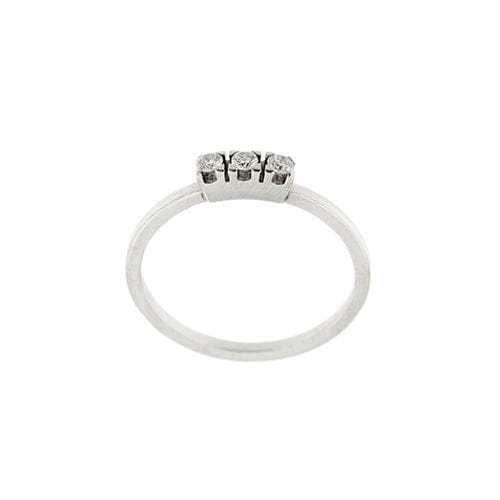 Bague Bague trilogie sertie de diamants de 0,24 ct 58 Facettes 31998