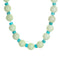 Collier Collier Jaspe Vert Turquoise Diamant Or 58 Facettes G13462