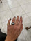 Bague 54 Bague Art Déco en or et diamants de 1,05 carat avec onyx 58 Facettes