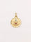 Pendentif Médaille amour Augis ronde Plus qu’hier moins que demain or jaune rubis 58 Facettes J498