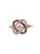 Bague 54 Bague Belle Epoque or jaune diamants rubis calibres 58 Facettes 1128.7