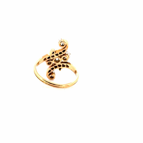 Bague 54 Bague Toi et Moi Or Jaune & Diamants 58 Facettes 20-GS32904