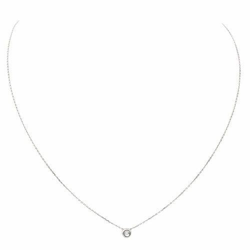Collier Collier Or blanc Diamant 58 Facettes 579046RV