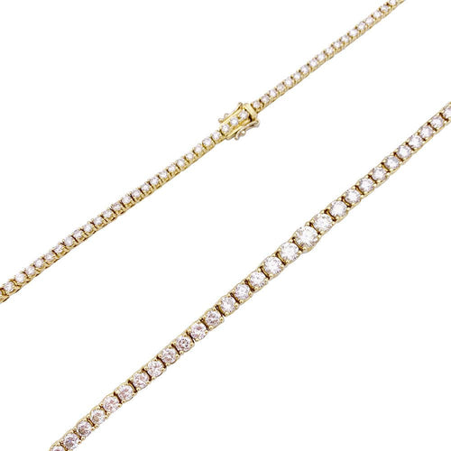 Collier Collier rivière or jaune, diamants. 58 Facettes 33669