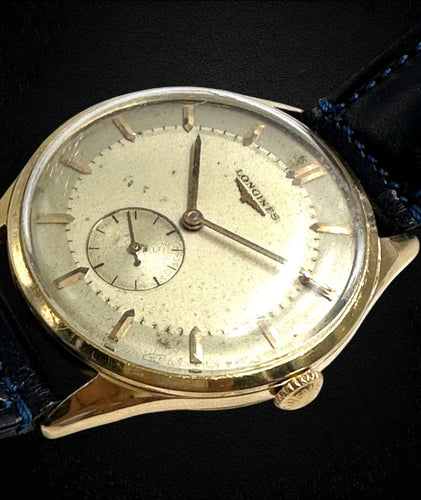 Montre LONGINES - Montre des années 1950, boîtier en or jaune 58 Facettes